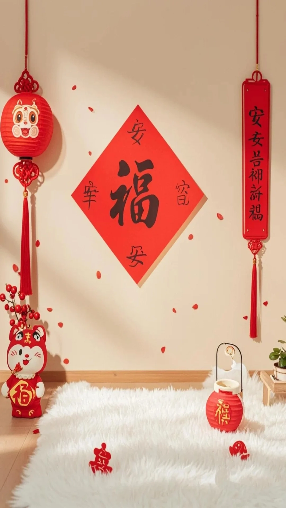 Độ phân giải cao qua Hình nền phụ kiện Tết 4K