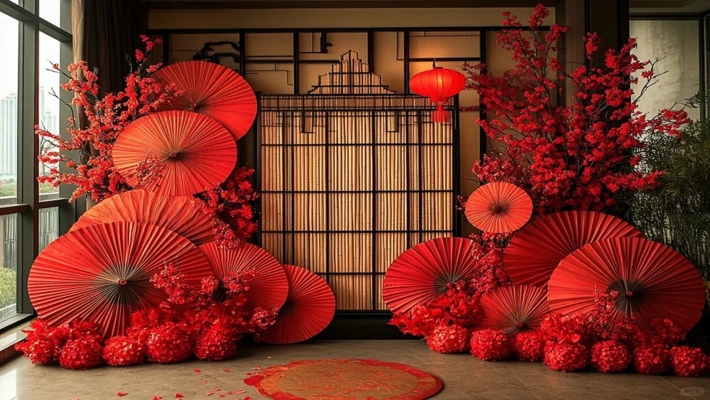 Chào xuân vui tươi cùng hình nền quạt trang trí ngày xuân