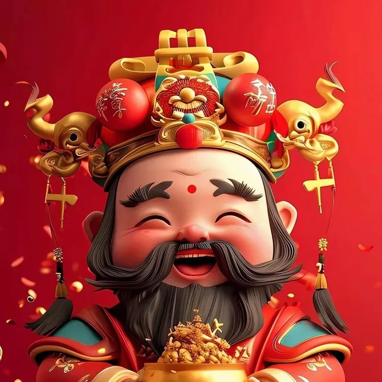 Hình nền thần tài cute kết hợp hình nền thần tài dễ thương