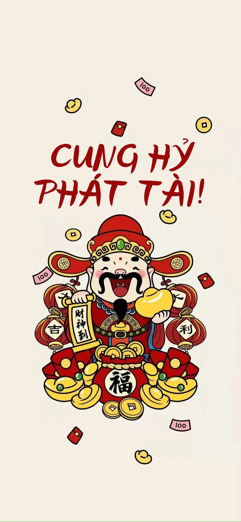 Vẻ uy nghi lan tỏa từ hình nền thần tài đẹp