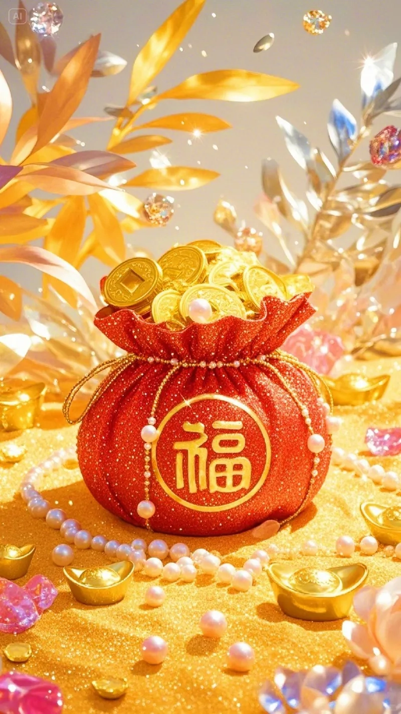 Hình nền thần tài iphone mèo thần tài vàng