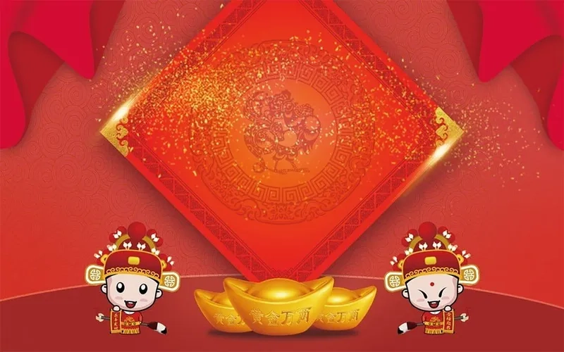 Trải nghiệm hình nền thần tài may mắn 4k sắc nét