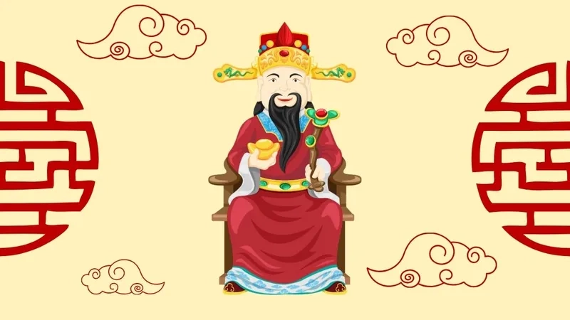 Chọn hình nền thần tài may mắn mang năng lượng thần may mắn