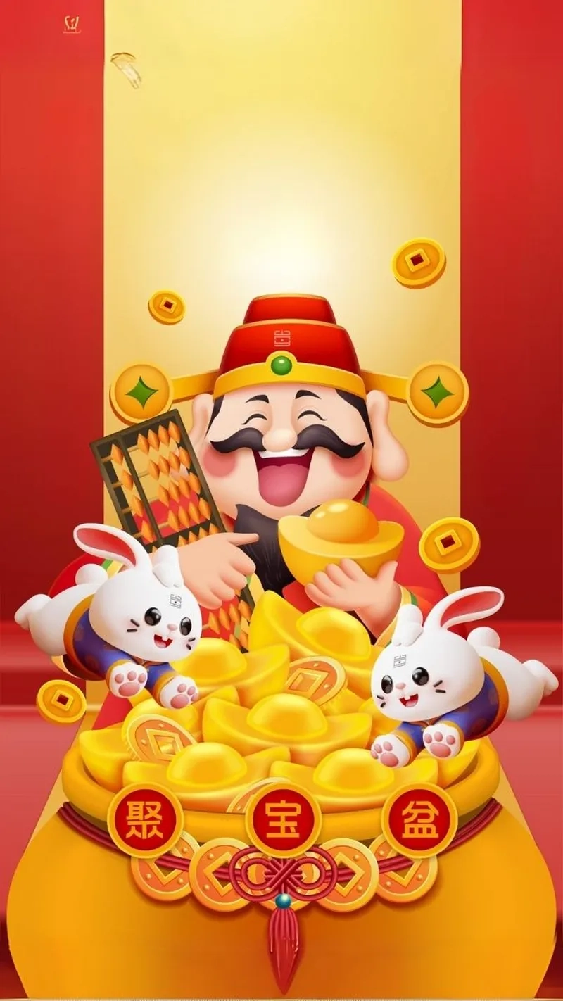 Hình nền thần tài phát lộc hiển thị đẹp dạng hình nền thần tài full hd