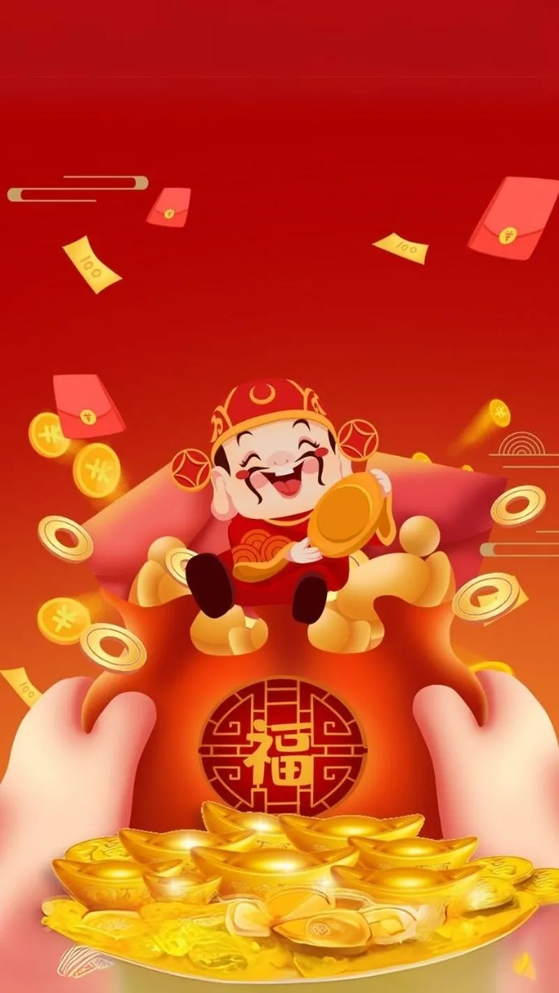 Hình nền thần tài phát lộc hỗ trợ hình nền thần tài buôn bán