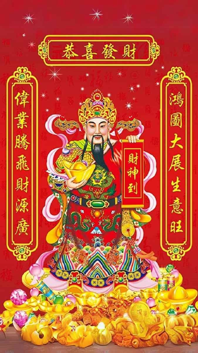 Hình nền thần tài phát lộc phù hợp hình nền thần tài hợp mệnh