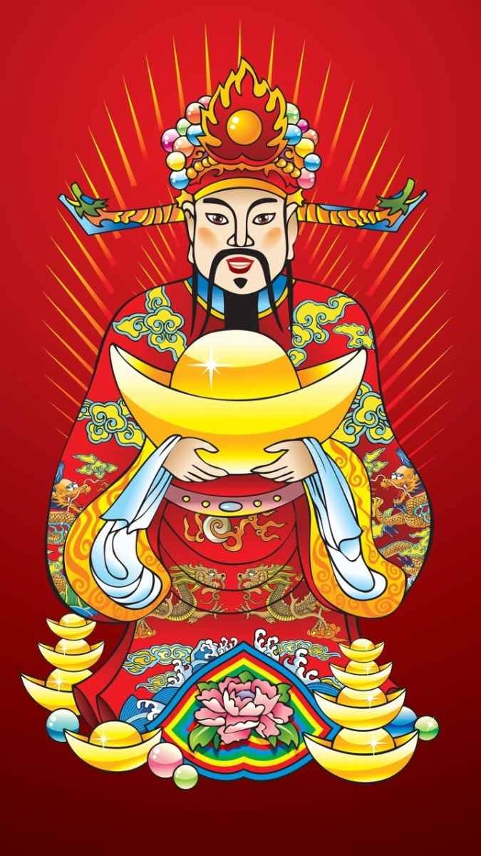 Hình nền thần tài phát lộc nổi bật hình nền thần tài vàng