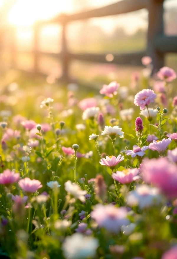 Ảnh bìa vườn hoa nổi bật sắc hoa tươi