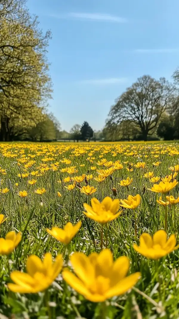 Wallpaper vườn hoa mang vẻ đẹp trong trẻo