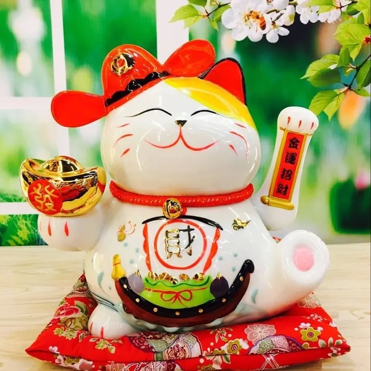 Mèo thần tài Maneki neko biểu tượng chiêu lộc