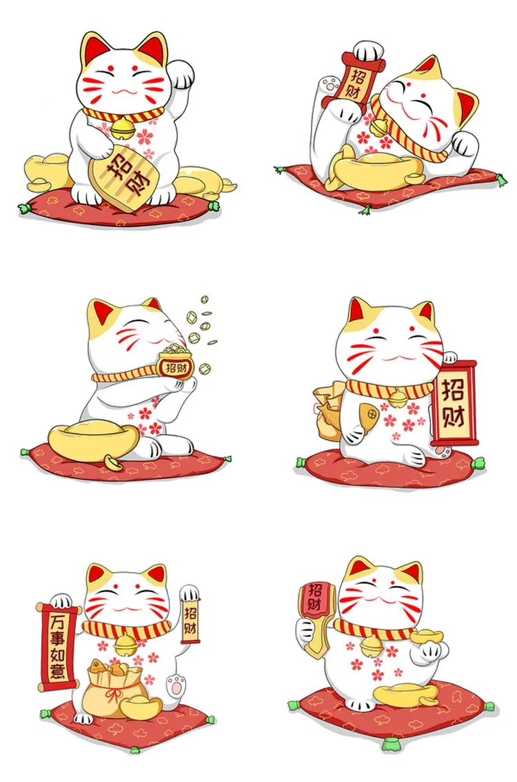 Mèo thần tài phong thủy hút vận may tốt