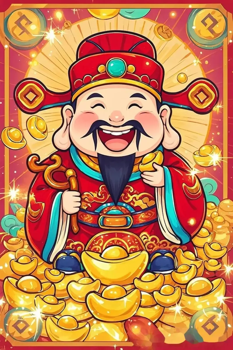 Tượng thần tài khắc họa hình ảnh ông thần tài