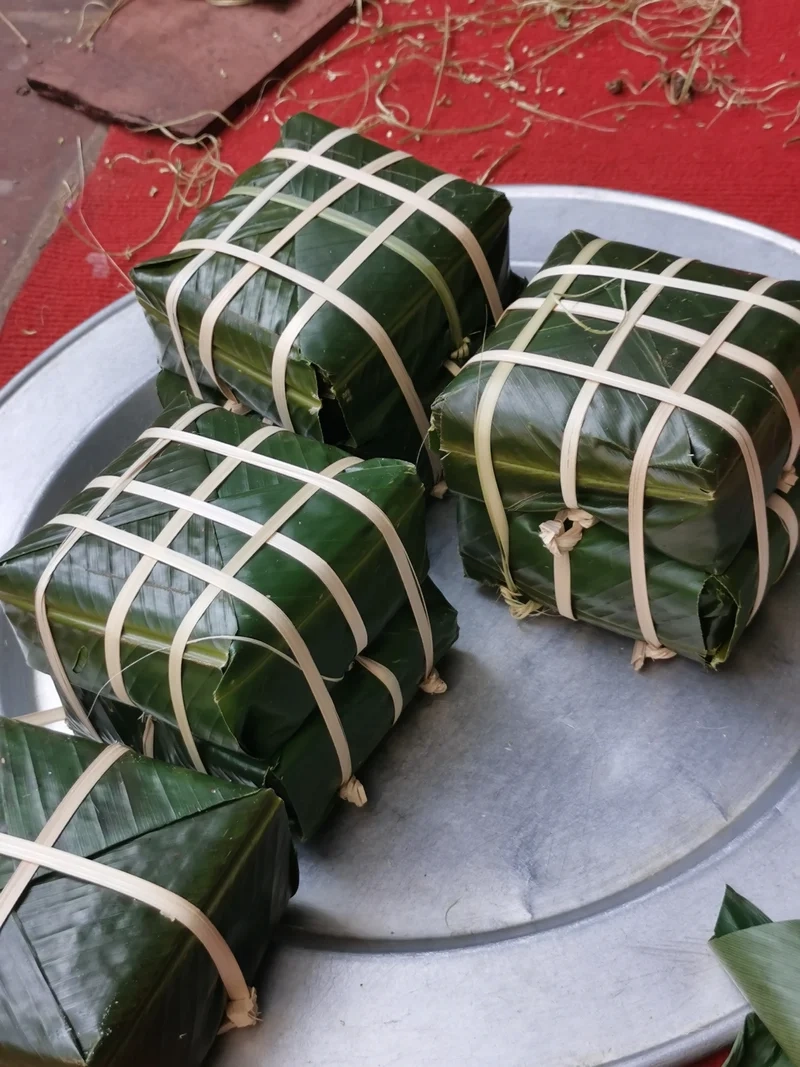 Lưu giữ hương xuân qua Ảnh bánh chưng xanh