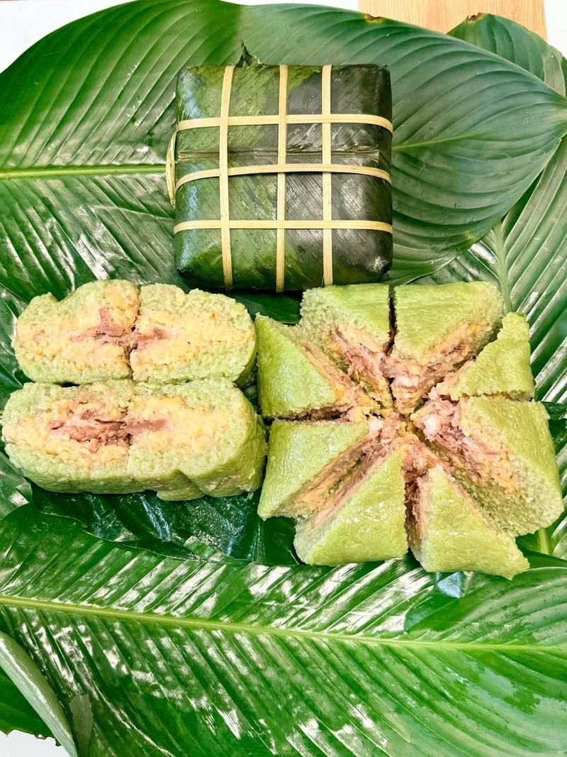 Ngập tràn sắc Tết với Ảnh bánh chưng xanh