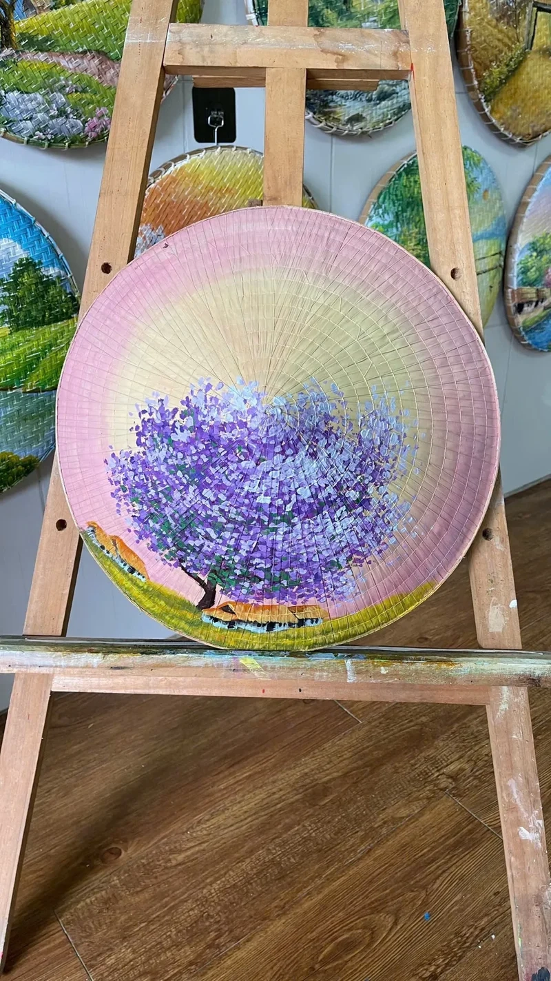 Trang trí bài đăng bằng Ảnh nón lá tết