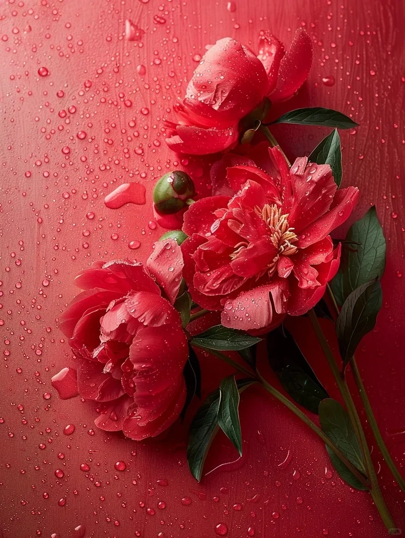 Cảm hứng mỗi ngày từ Hình nền hoa mẫu đơn đỏ