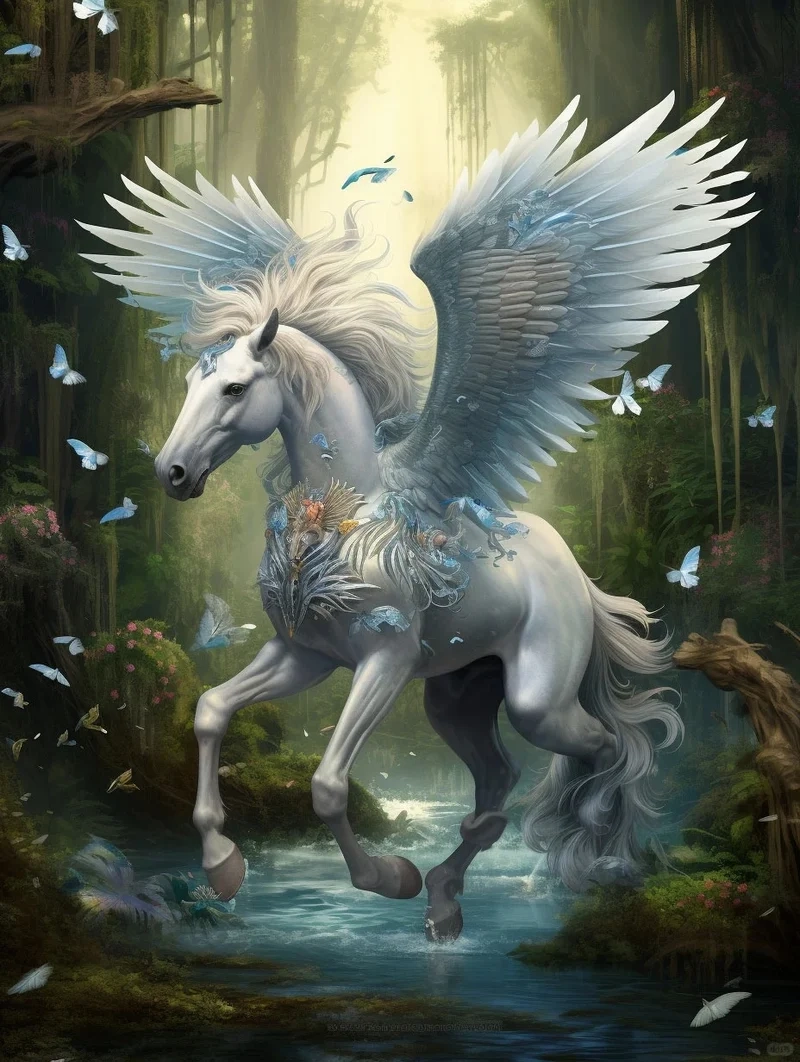 Chọn hình nền ngựa có cánh mang sức mạnh