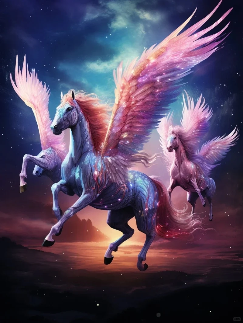 Trang trí màn hình bằng hình nền ngựa có cánh