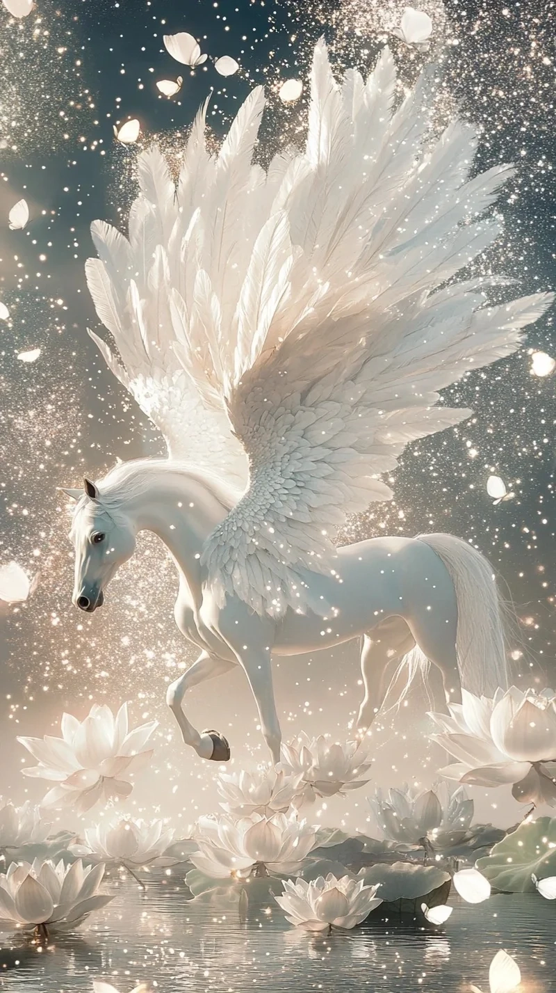 hình nền ngựa có cánh giúp tăng cảm hứng
