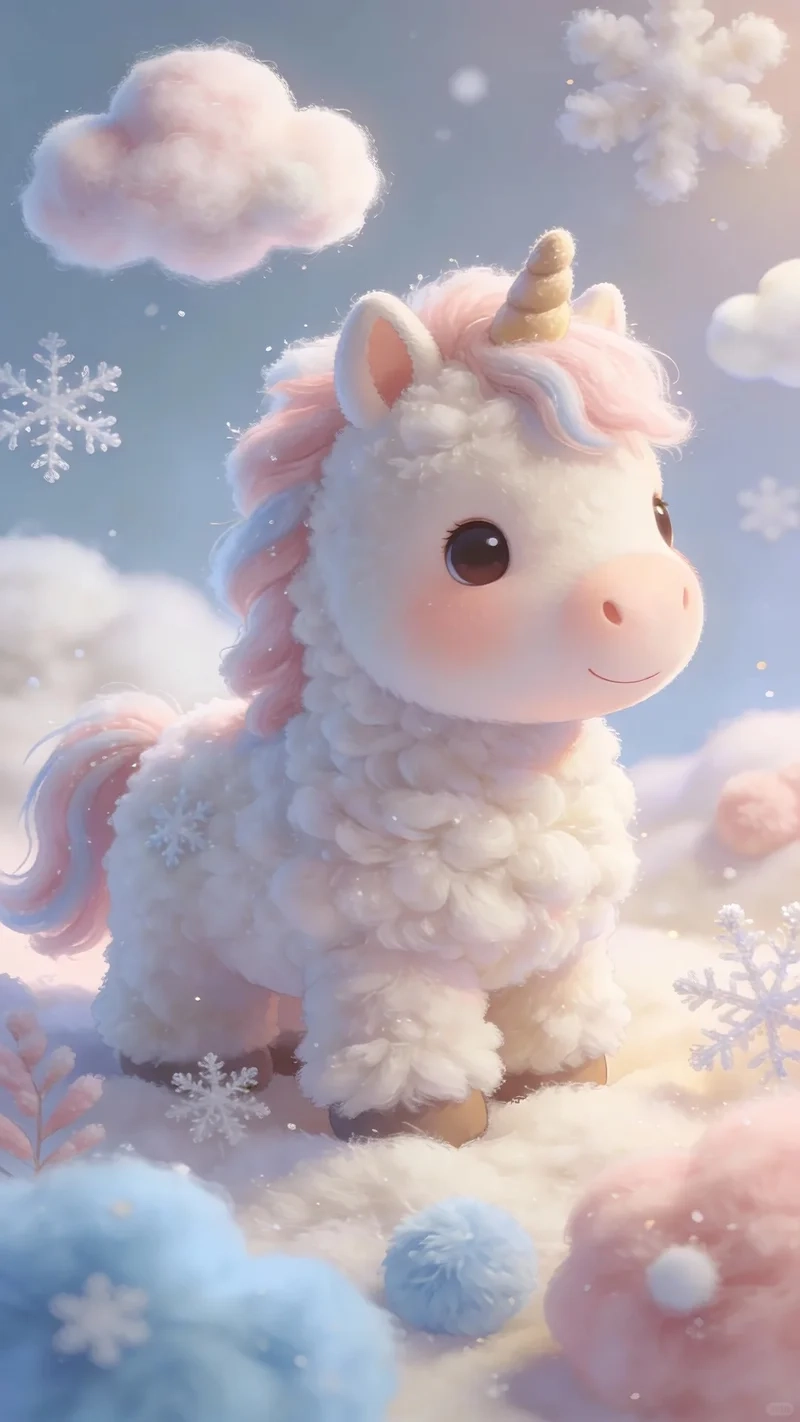 Làm mới màn hình với hình nền ngựa dễ thương