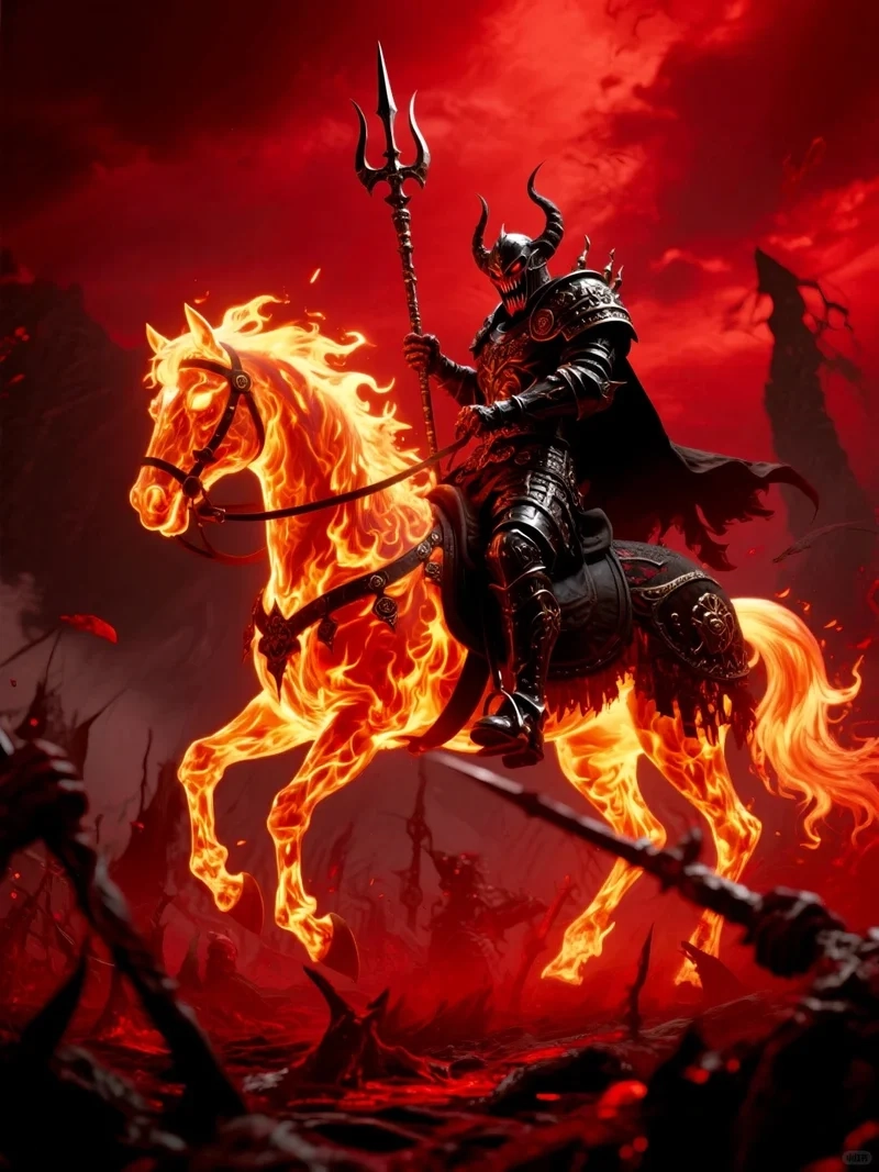 hình nền ngựa lửa tạo động lực hành động