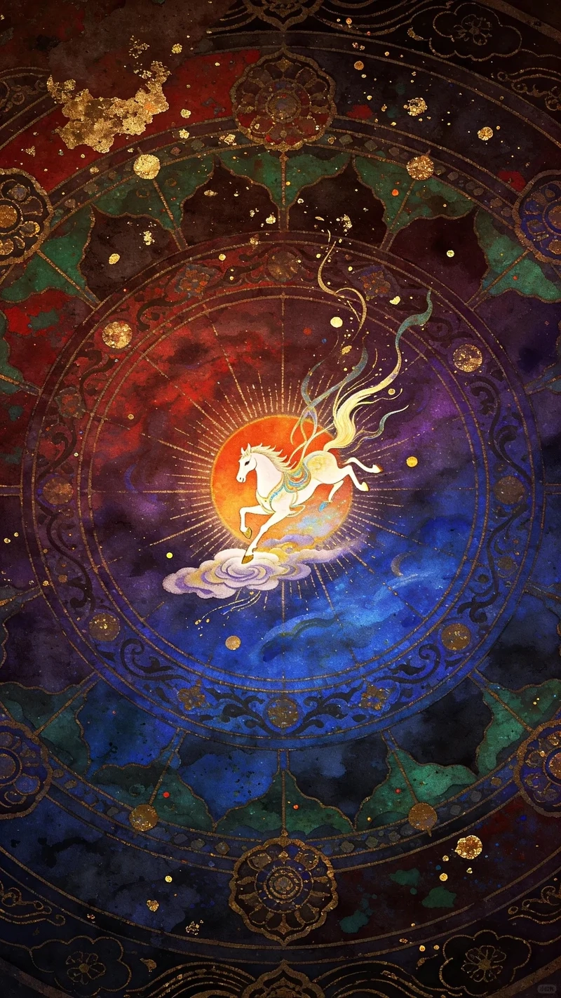 hình nền ngựa thần hợp phong thủy năm mới