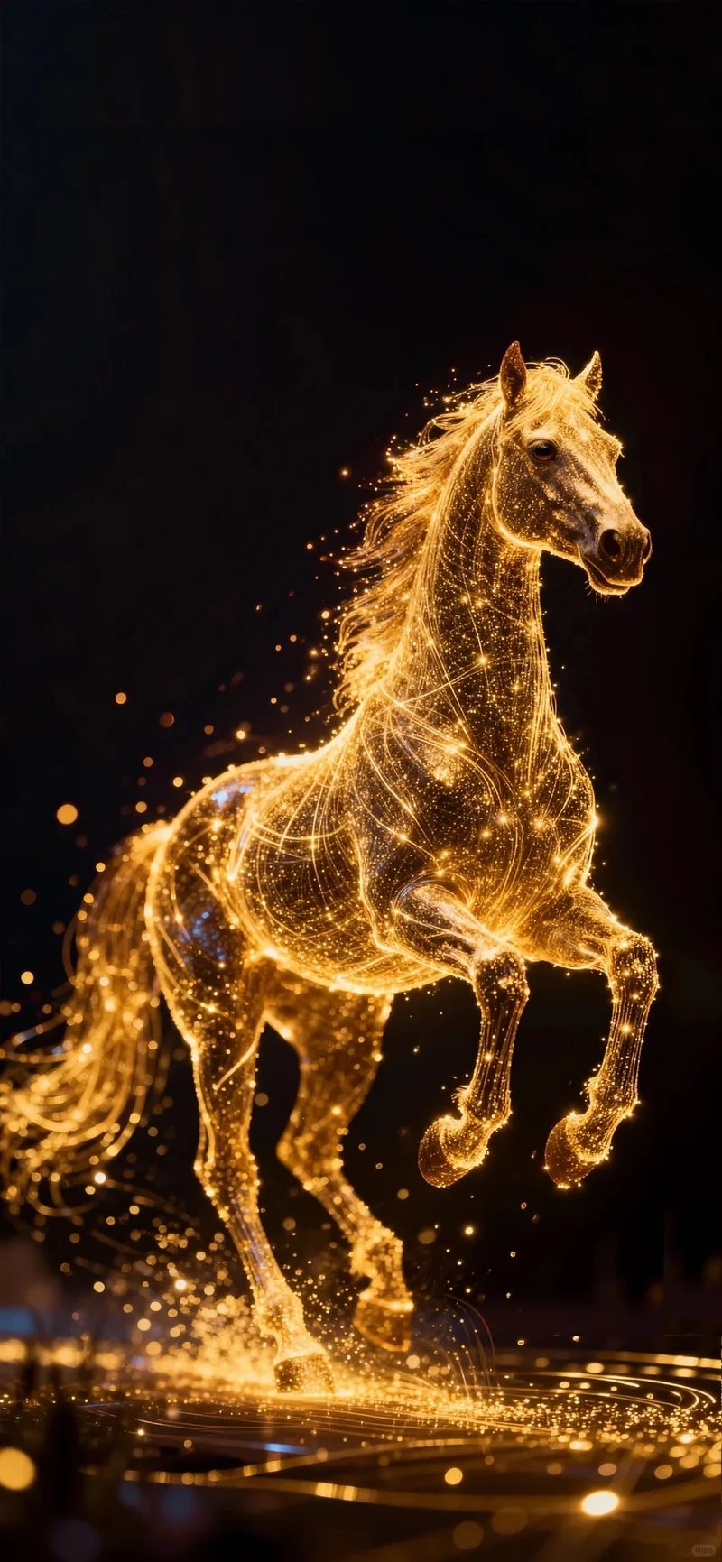 Bộ sưu tập hình nền ngựa vàng tài lộc mới