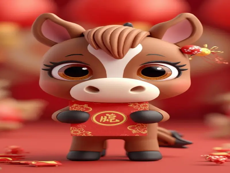 30+ Ảnh nền ngựa đeo bao lì xì may mắn đầu năm