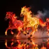 66+ hình nền ngựa lửa 4K bùng cháy đầy uy lực cho năm 2026
