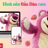 Tuyển tập hình nền điện thoại gấu dâu cute và dễ thương cho năm 2026