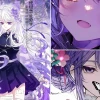 Ảnh avatar anime girl mắt tím huyền ảo đẹp nhất năm 2026