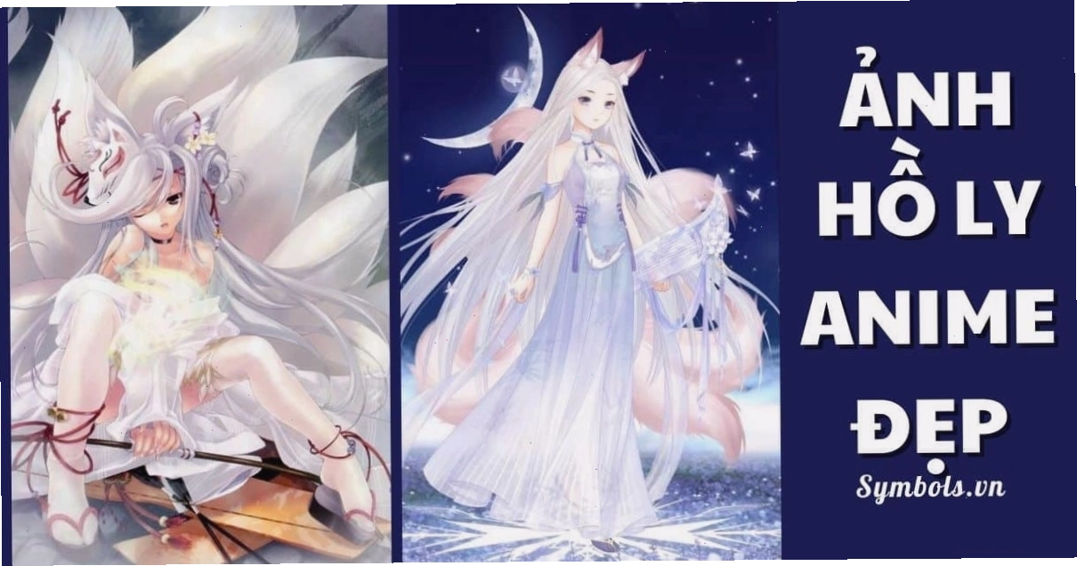 Ảnh hồ ly anime đẹp với nét vẽ dễ thương và màu sắc tươi sáng