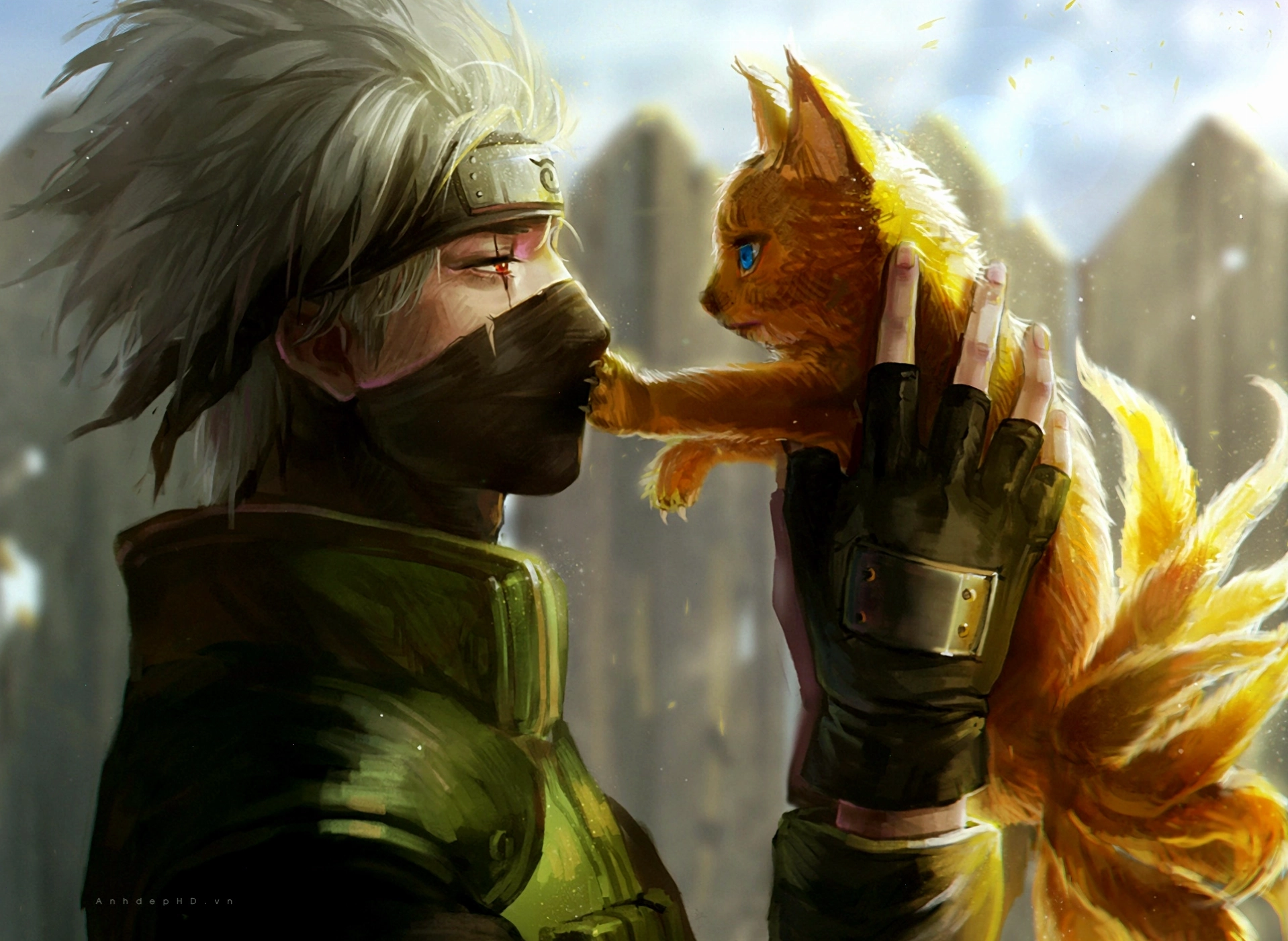 Ảnh Kakashi với biểu cảm mạnh mẽ