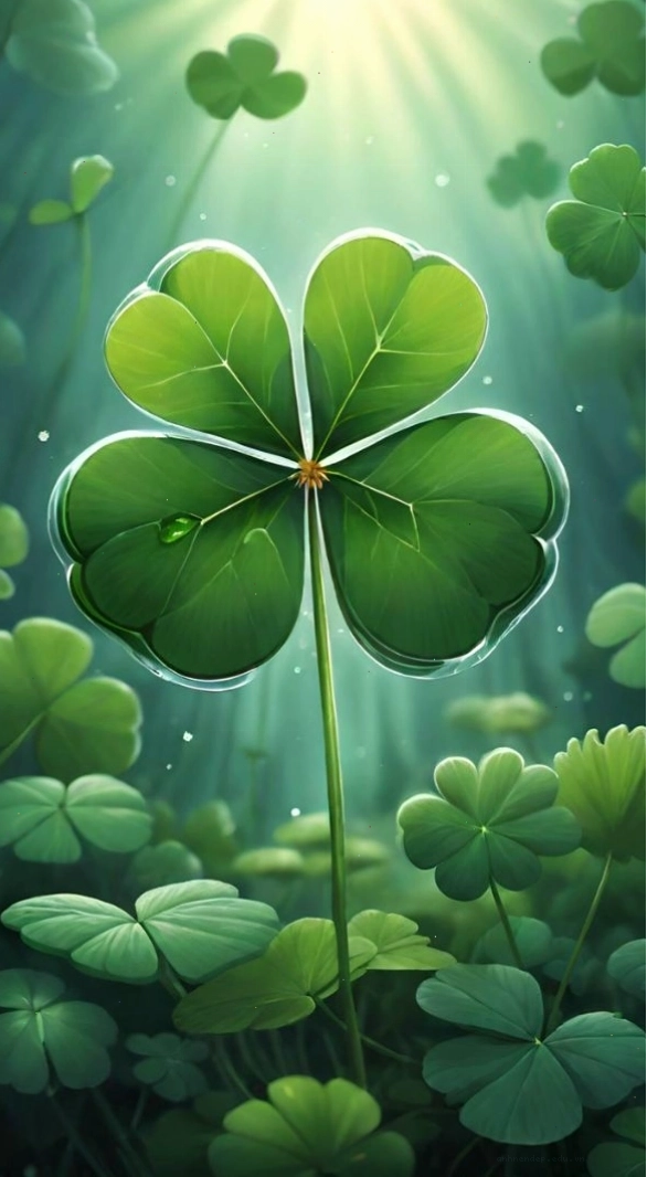 Avatar cỏ 4 lá cute dễ thương