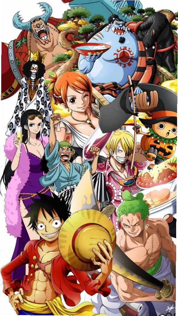 Băng Mũ Rơm trong hình nền One Piece chất lượng cao