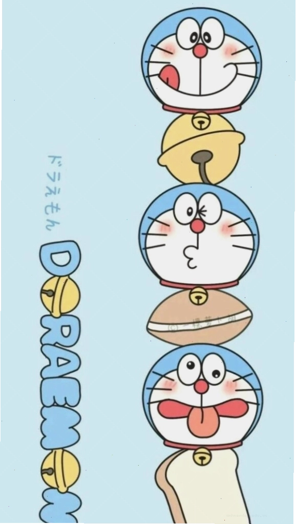 Biểu cảm Doraemon dễ thương xếp dọc