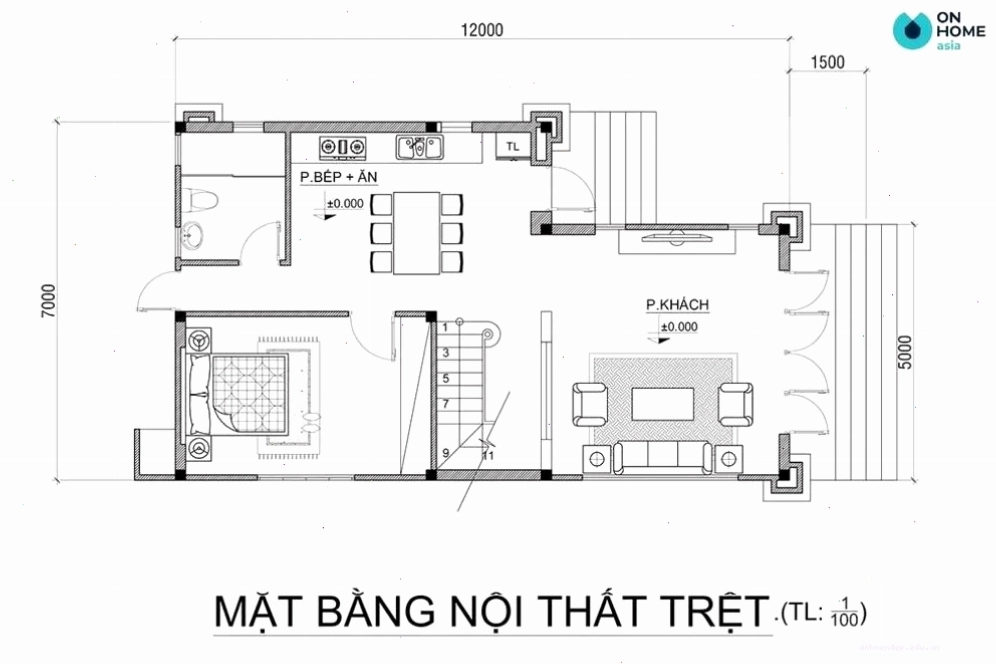 Bố trí cửa chính hợp phong thủy