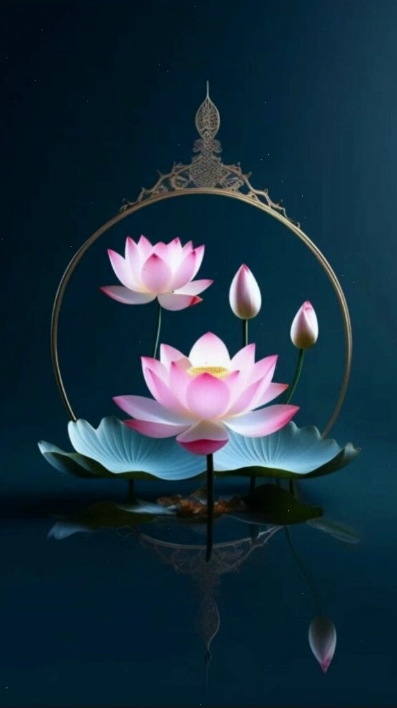 Bông sen hồng tinh khiết vươn lên từ bùn lầy, tượng trưng cho sự thanh cao, không nhiễm bụi trần