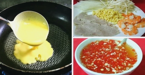 Cách đổ bánh xèo đúng kỹ thuật