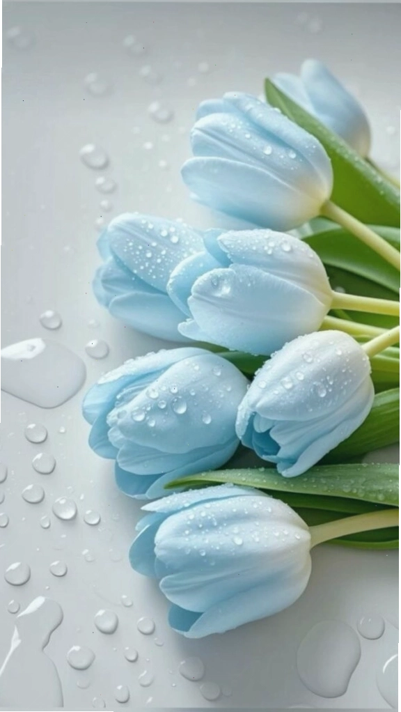 Cận cảnh chi tiết nhụy hoa tulip trắng