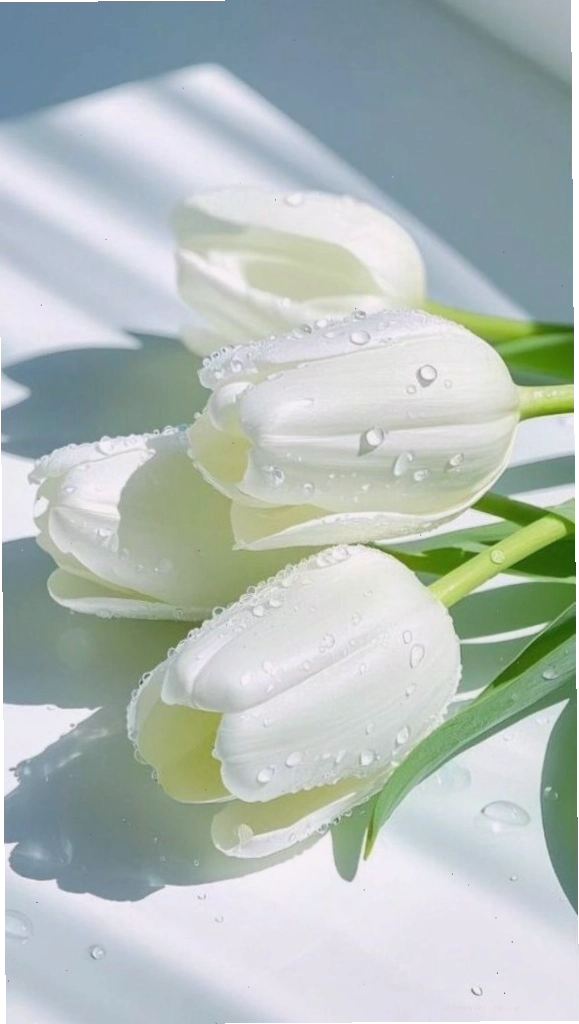 Cận cảnh một bông hoa tulip tím với chi tiết cánh hoa