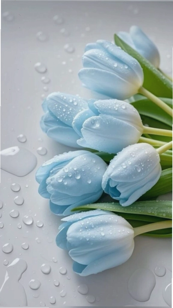 Cận cảnh nhụy hoa tulip tím, chi tiết từng nhụy hoa