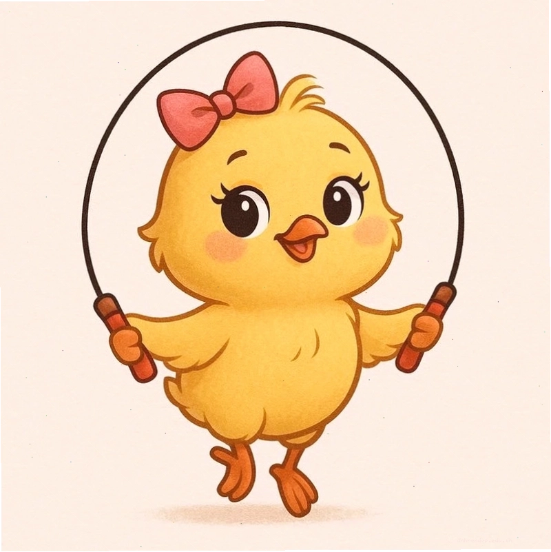 Chibi con gà đáng yêu