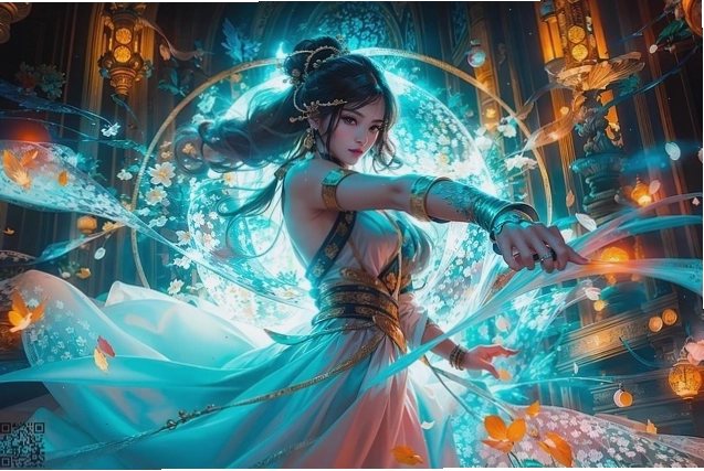 Cô gái dễ thương với mái tóc dài và nụ cười tỏa nắng