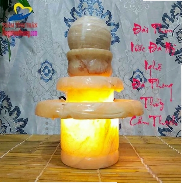 Đài phun nước đá mỹ nghệ cẩm thạch phong thủy