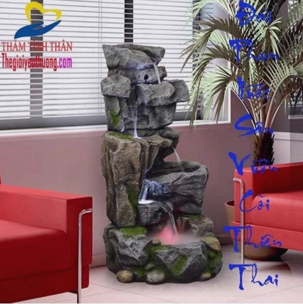 Đài phun nước mini sân vườn phong thủy