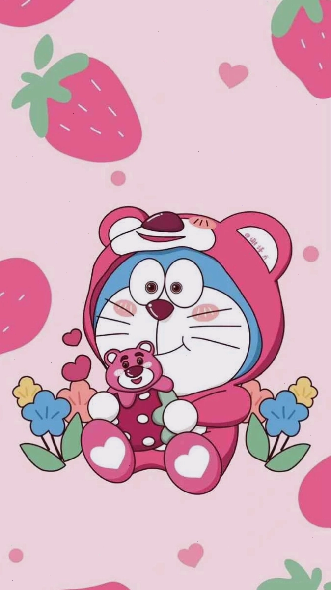 Doraemon 3D màu hồng cute nhất