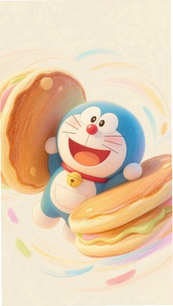 Doraemon chibi măm măm bánh rán