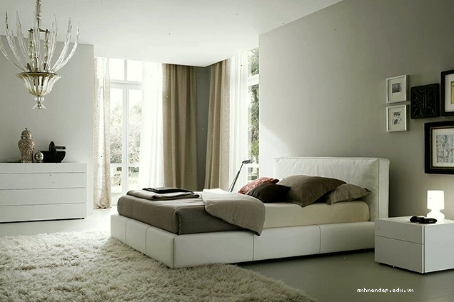 Giường ngủ đặt lệch hướng cửa phòng