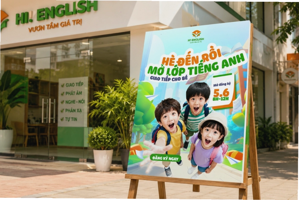 Gợi ý mẫu poster tuyển sinh, thông báo cắm trại mùa hè